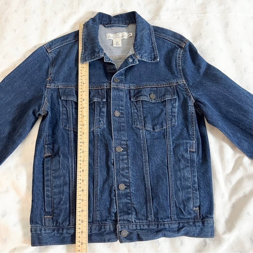 H&M L.O.G.G Medium Wash Men's Denim Jacket - Unisex Medium - Picture 8 of 11